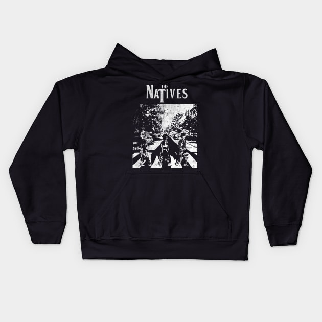 The Natives Abbey Road Native American Design Kids Hoodie by Eyanosa